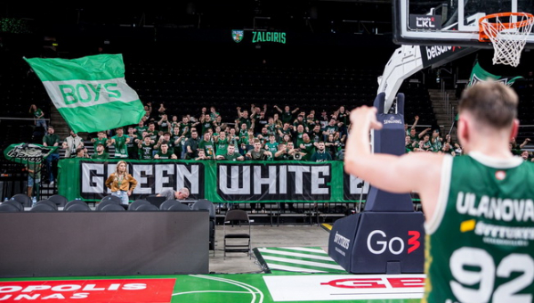 „Green White Boys“ nusivylė sirgalių aktyvumu: „Žalgirio“ arena buvo gėdinga“